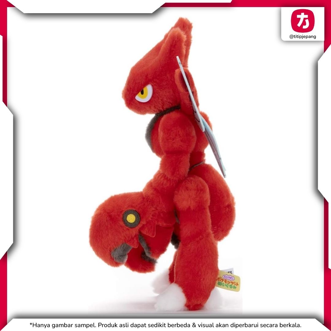 Pokemon Scizor Plush Takara Tomy Arts Boneka Koleksi Detail Ukuran 25 cm Pokemon Scizor Plush Takara Tomy Arts Boneka Koleksi Detail Ukuran 25 cm