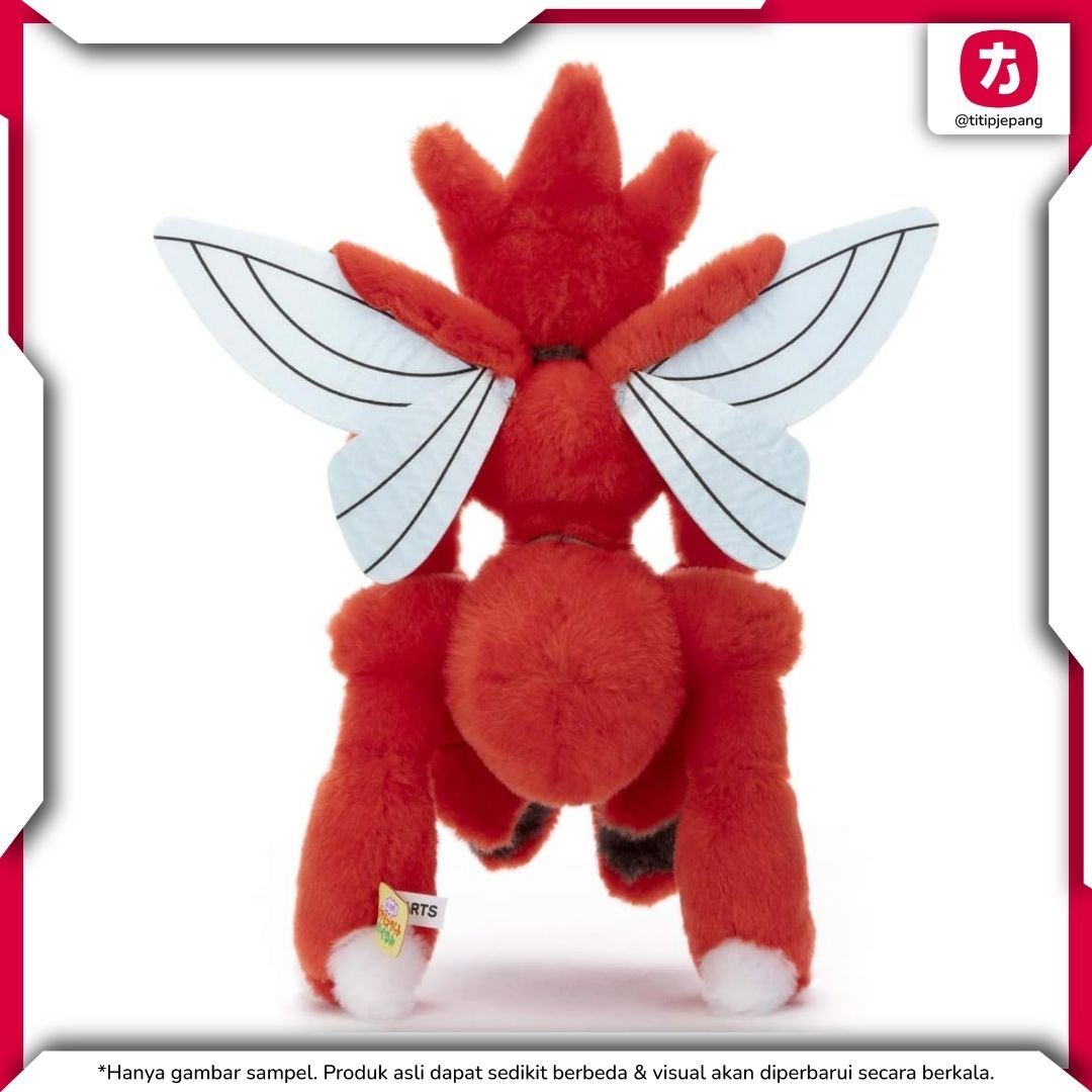Pokemon Scizor Plush Takara Tomy Arts Boneka Koleksi Detail Ukuran 25 cm Pokemon Scizor Plush Takara Tomy Arts Boneka Koleksi Detail Ukuran 25 cm