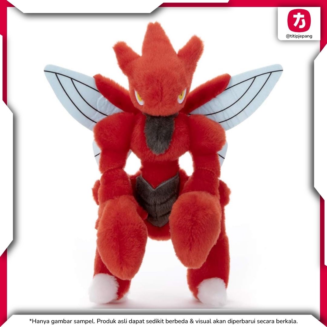 Pokemon Scizor Plush Takara Tomy Arts Boneka Koleksi Detail Ukuran 25 cm Pokemon Scizor Plush Takara Tomy Arts Boneka Koleksi Detail Ukuran 25 cm