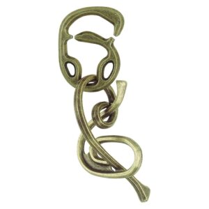 Hanayama Cast Enigma Removal Puzzle Difficulty Level 6 Metal HUZZLE Hanayama Cast Enigma Removal Puzzle Difficulty Level 6 Metal HUZZLE