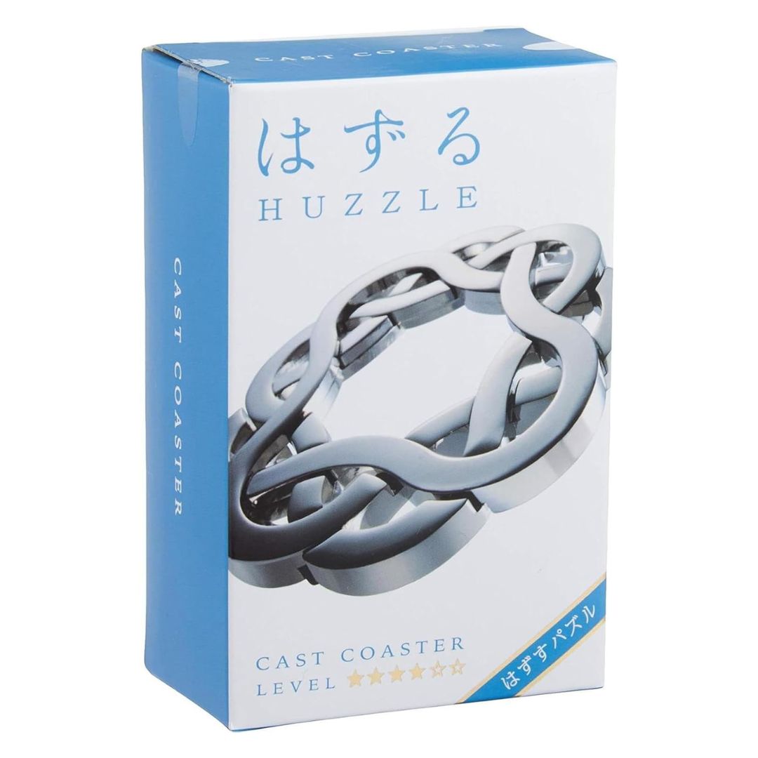 Hanayama Cast Coaster Removal Puzzle Difficulty Level 4 Metal HUZZLE