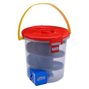 Tomica Deru Deru Spiral Bucket Storage Playset 15 Cars Red Takara Tomy Tomica Deru Deru Spiral Bucket Storage Playset 15 Cars Red Takara Tomy