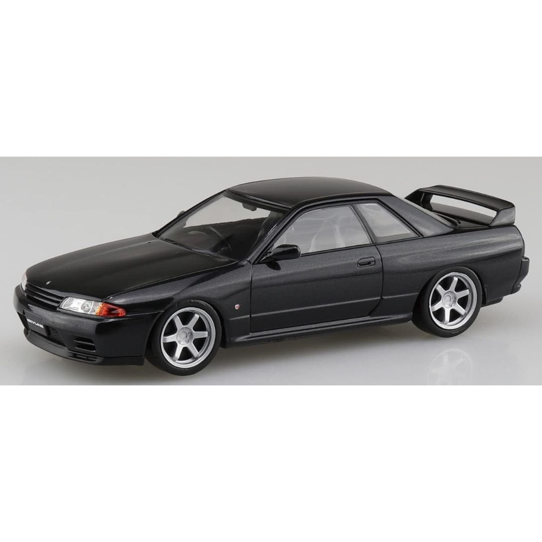 Nissan R32 Skyline GT-R Custom Wheel 1/32 Aoshima Black Pearl Metallic Nissan R32 Skyline GT-R Custom Wheel 1/32 Aoshima Black Pearl Metallic