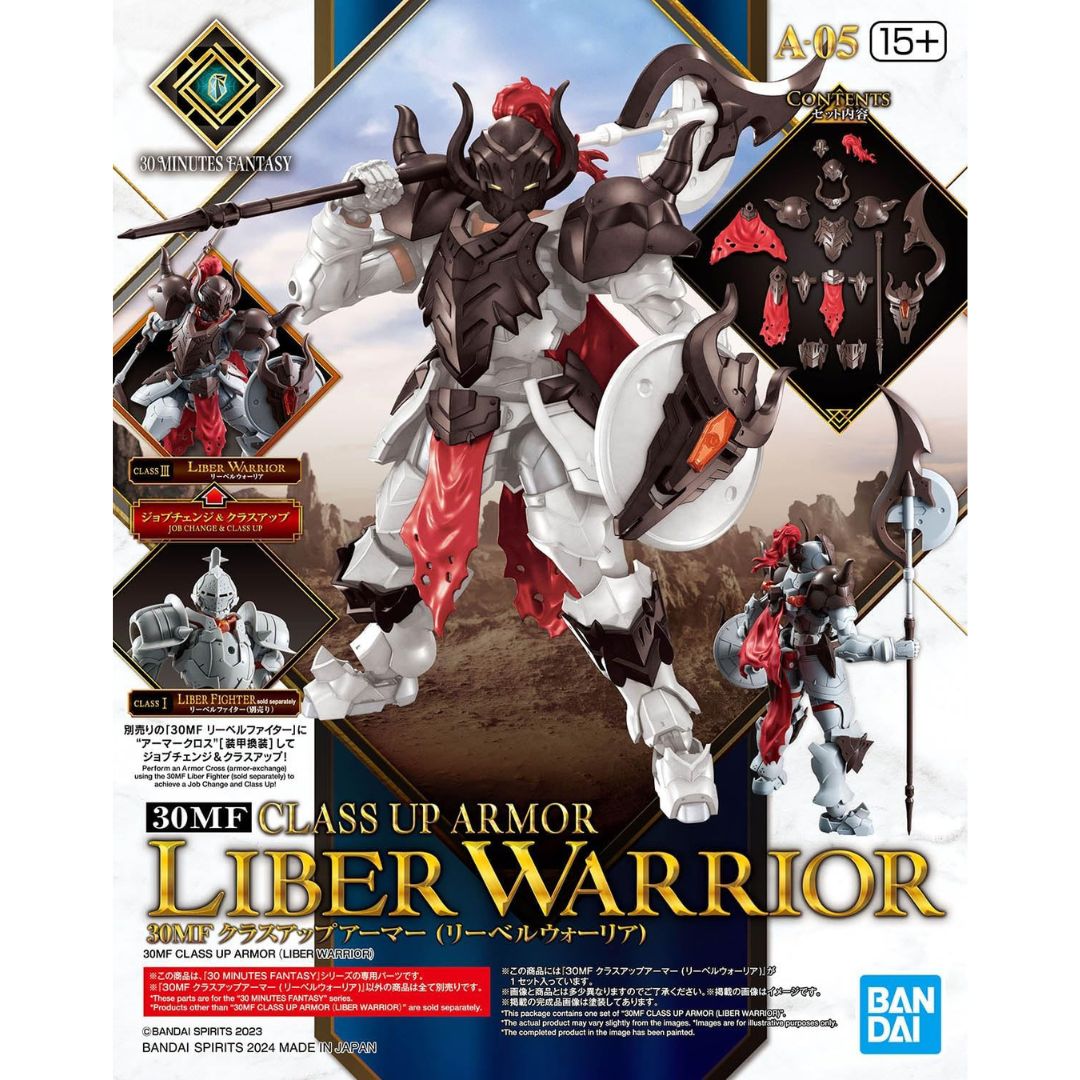 30MF Liber Warrior Class Up Armor untuk Upgrade Karakter Fantasy Bandai 30MF Liber Warrior Class Up Armor untuk Upgrade Karakter Fantasy Bandai