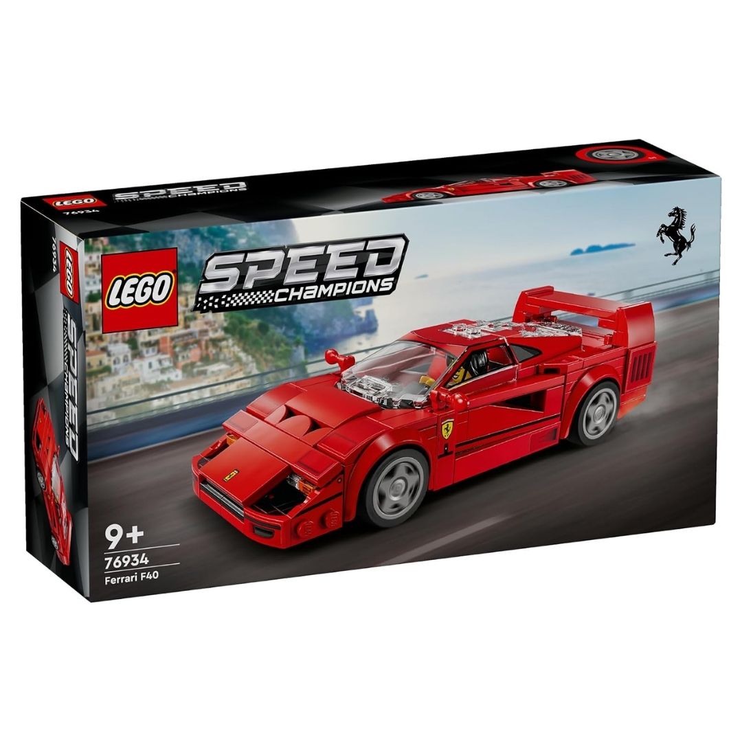 LEGO Speed Champions Ferrari F40 Supercar 76934 318 Pieces Display Car LEGO Speed Champions Ferrari F40 Supercar 76934 318 Pieces Display Car