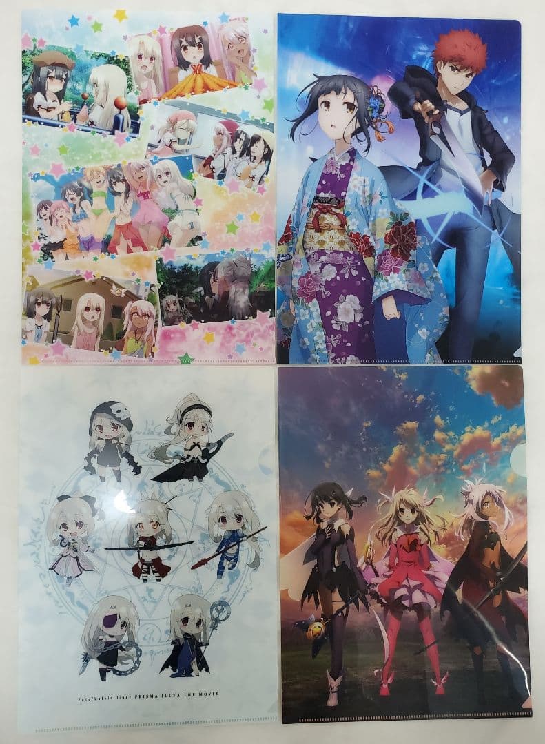 Set of 4 - Clear File & illustrated card Set of 4 - Clear File & illustrated card