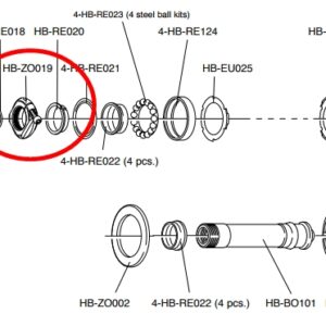 CAMPAGNOLO HB-ZO019 hub adjusting sleeve