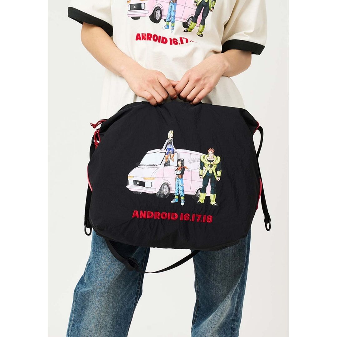 Tas Dragon Ball Z Graniph Android Shoulder Bag dengan Bordir Ikonik