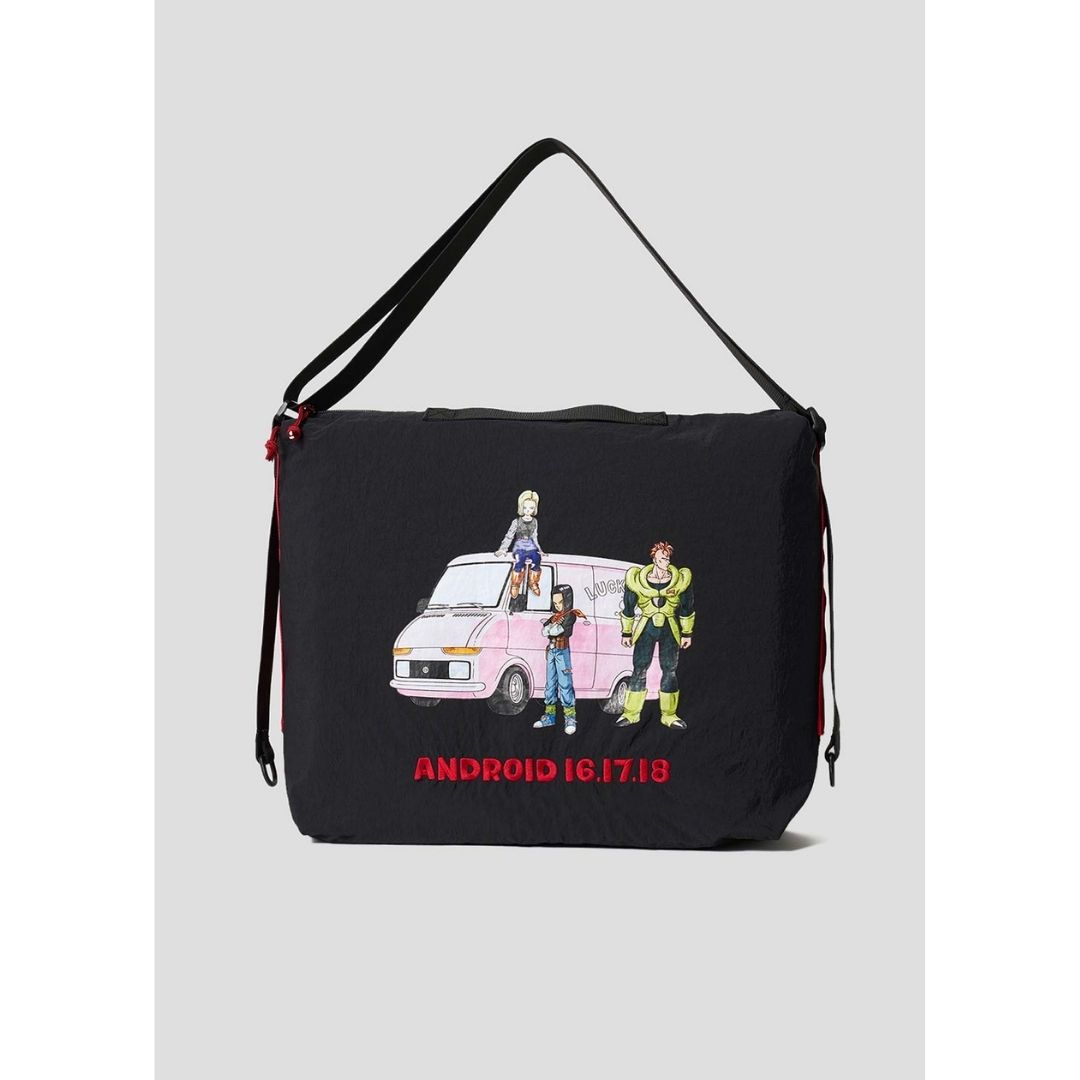 Tas Dragon Ball Z Graniph Android Shoulder Bag dengan Bordir Ikonik Tas Dragon Ball Z Graniph Android Shoulder Bag dengan Bordir Ikonik