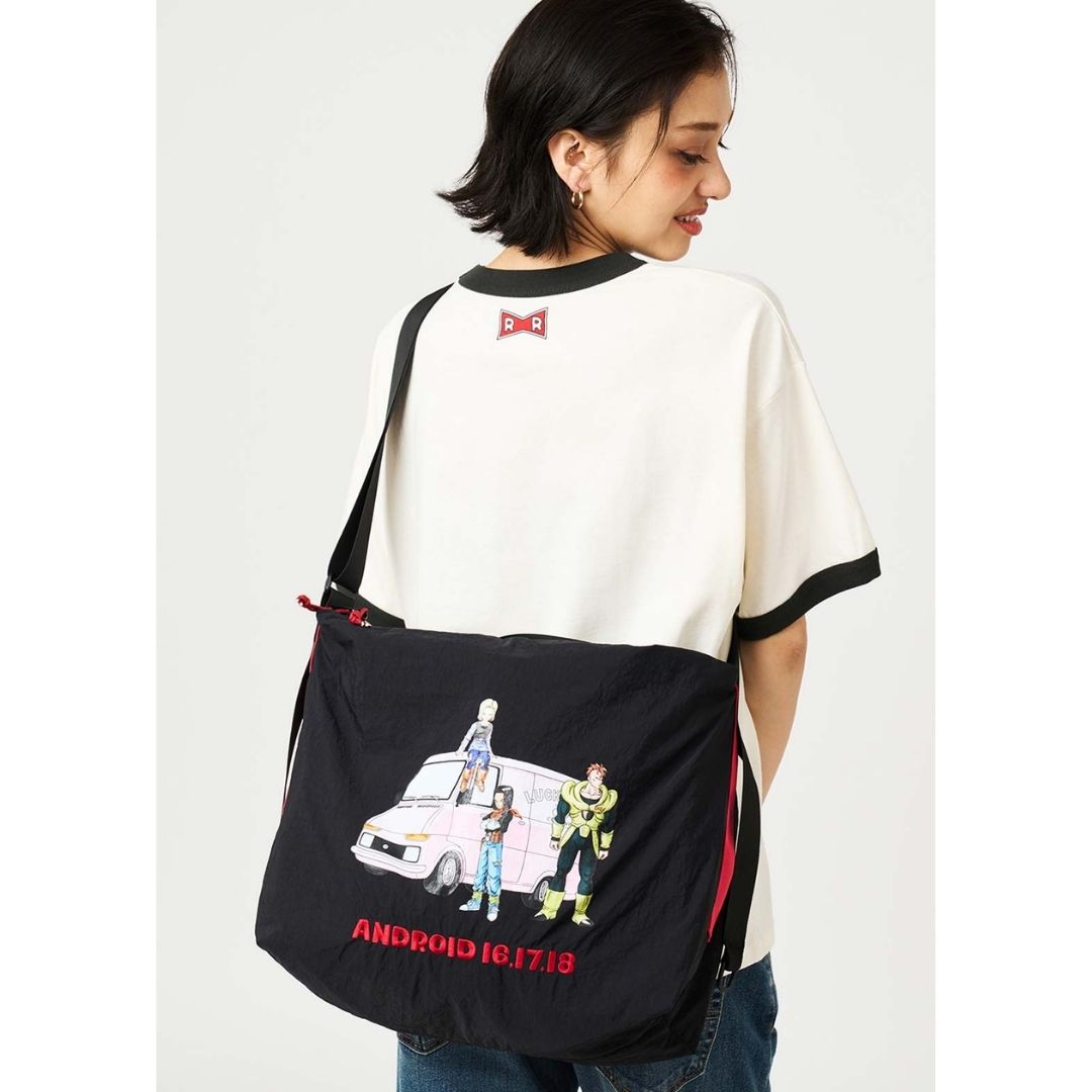 Tas Dragon Ball Z Graniph Android Shoulder Bag dengan Bordir Ikonik