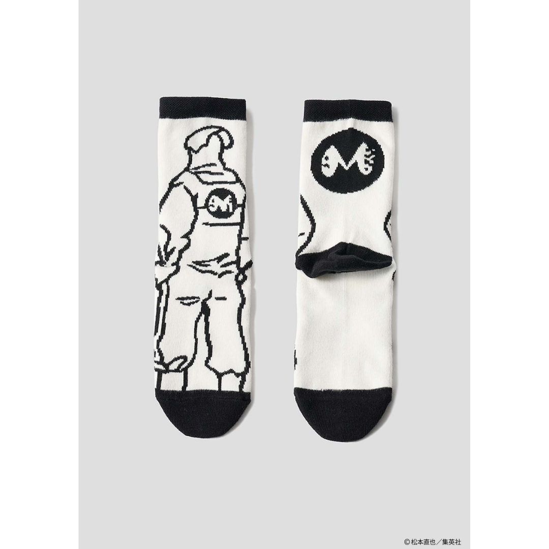 Kaos Kaki Kaiju No 8 Graniph Monster Sweeper Mid-Calf Socks