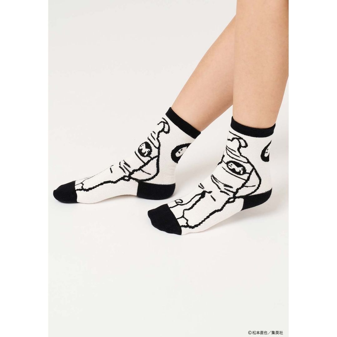 Kaos Kaki Kaiju No 8 Graniph Monster Sweeper Mid-Calf Socks