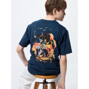 Kaos (Uniqlo) ONE PIECE (Color: 69 NAVY) Koleksi Spesial Elbaf Arc Favorit
