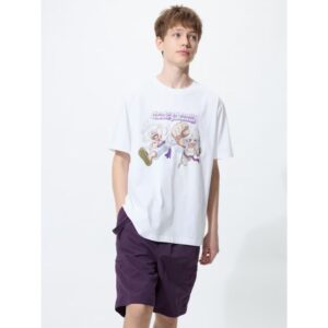 Kaos (Uniqlo) ONE PIECE 2 (Color: 00 WHITE) Edisi Terbaru Elbaf Arc Resmi