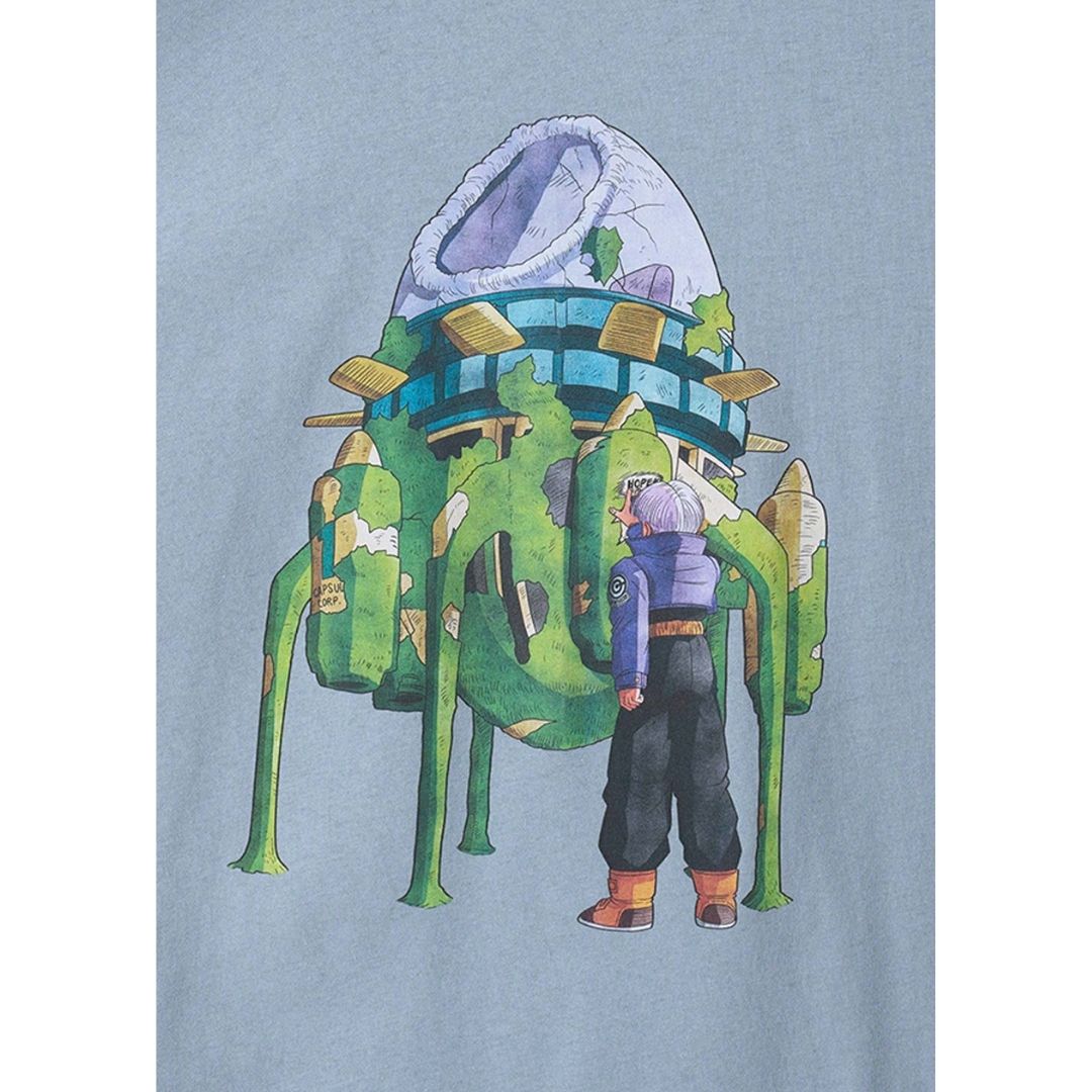 Kaos Graniph Dragon Ball Z Time Machine Oversized dengan Desain Trunks