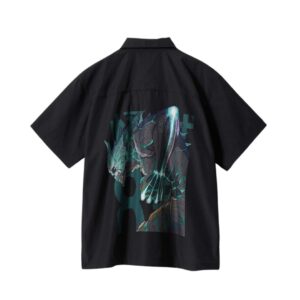 Kemeja Oversize Graniph Kaiju 8 Streetwear Style Official Edition