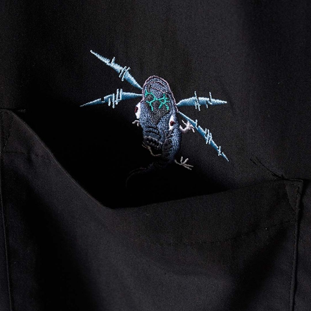 Kemeja Oversize Graniph Kaiju 8 Streetwear Style Official Edition