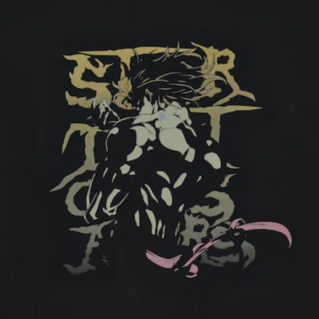 Kaos GU JoJo Bizarre Adventure 3 DIO Black Anime Official T-Shirt Box Kaos GU JoJo Bizarre Adventure 3 DIO Black Anime Official T-Shirt Box
