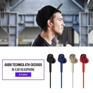 Earphone Audio-Technica ATH-CKS550X Wired In-Ear untuk Smartphone