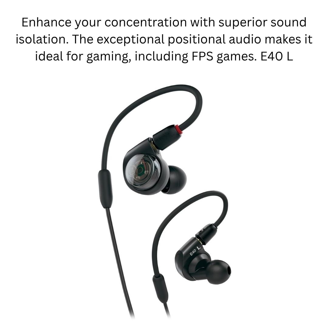  Earphone Audio-Technica ATH-E50 Dynamic Monitor dengan Dual Driver 