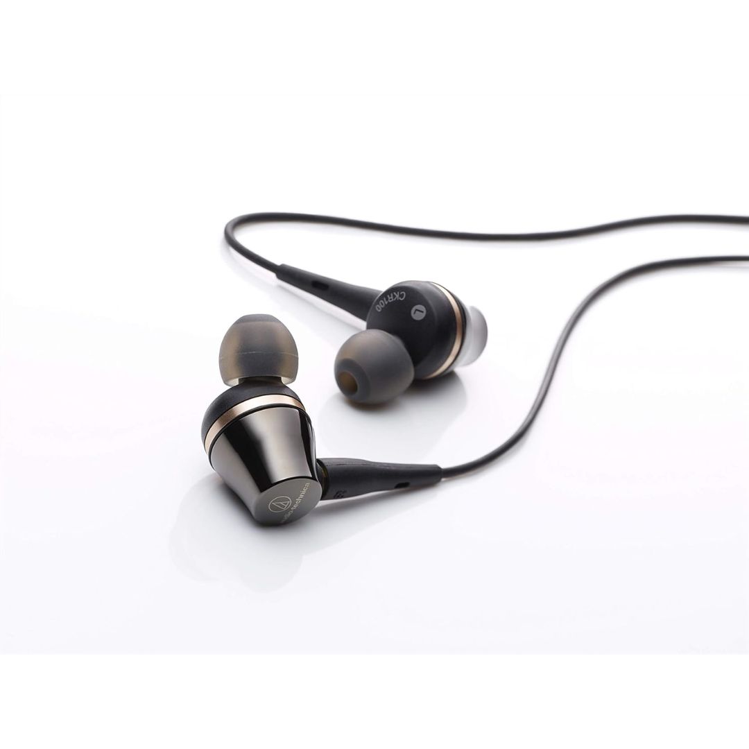 Earphone Audio Technica ATH-CKR100 Dual Driver Titanium Wired Earbuds Earphone Audio Technica ATH-CKR100 Dual Driver Titanium Wired Earbuds