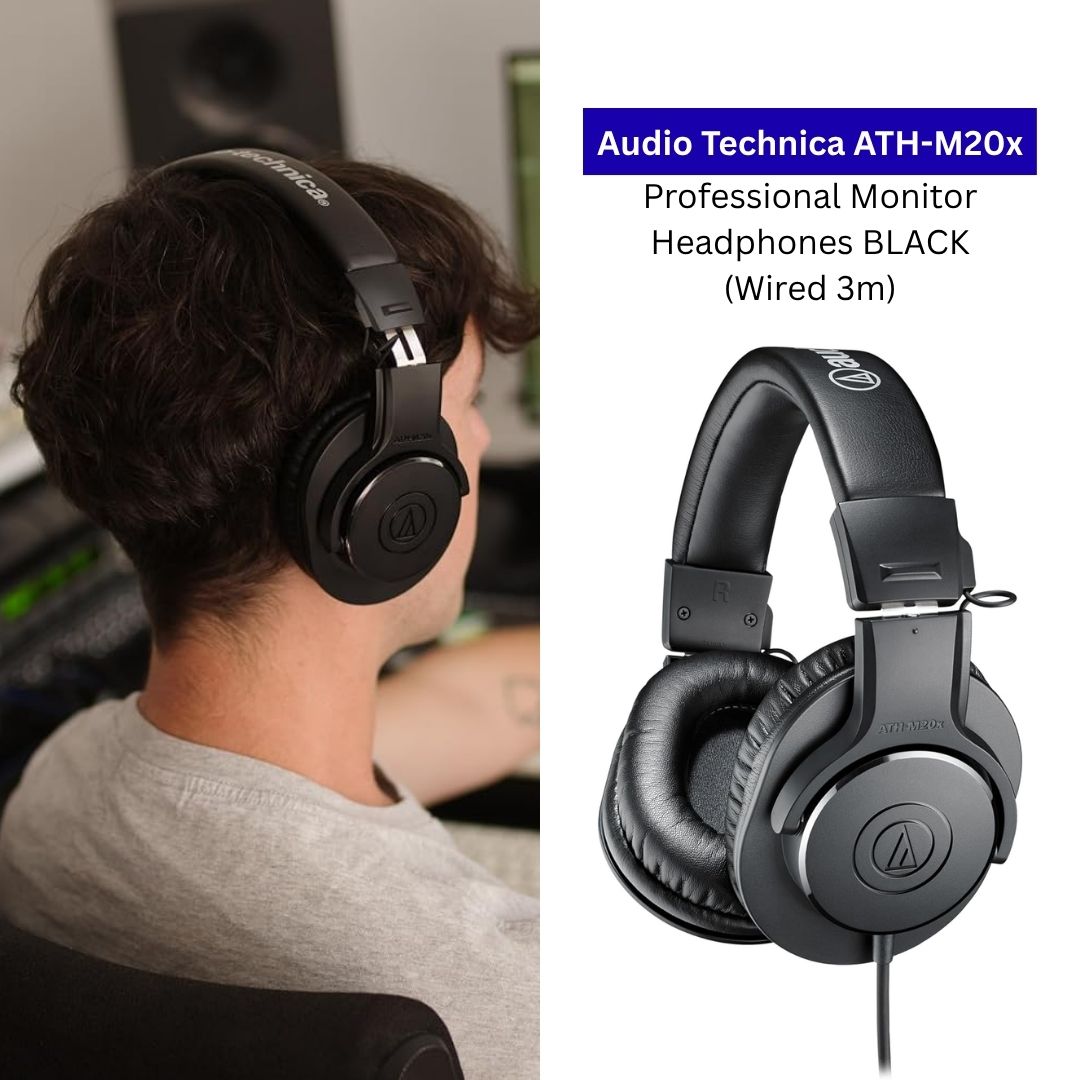 Headphone Audio Technica ATH-M20x Professional Monitor Black 3 m
