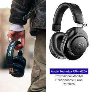 Headphone Audio Technica ATH-M20x Professional Monitor Black Wireless Headphone Audio Technica ATH-M20x Professional Monitor Black Wireless