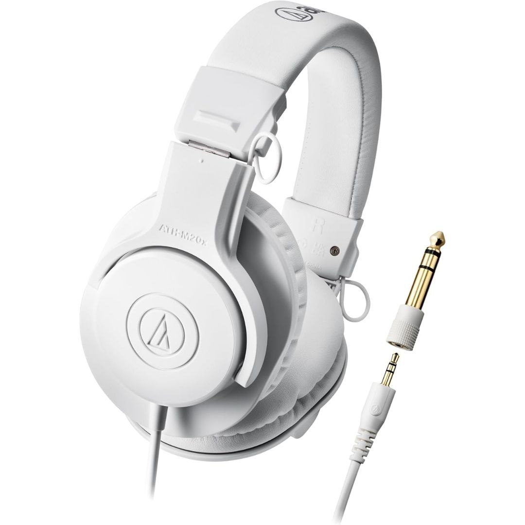 Headphone Audio Technica ATH-M20x Professional Monitor White Kabel 3 Meter