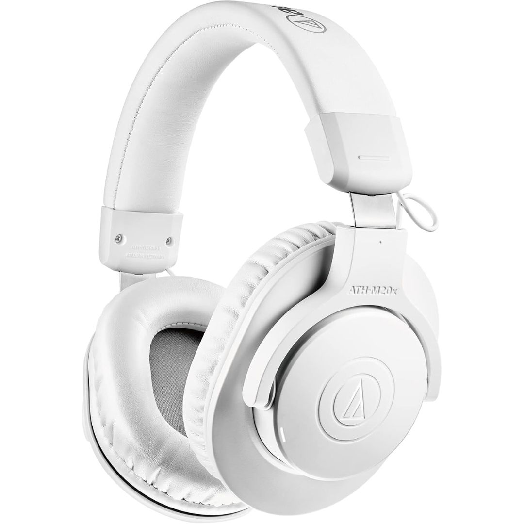 Headphone Audio Technica ATH-M20x Professional Monitor White Wireless