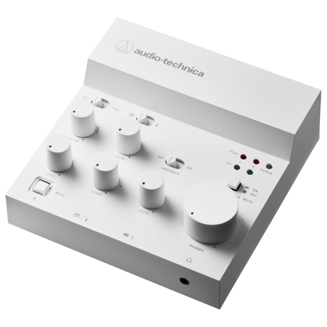 Audio Technica AT-UMX3 WH Mixer USB Audio Interface White Edition DTM Audio Technica AT-UMX3 WH Mixer USB Audio Interface White Edition DTM
