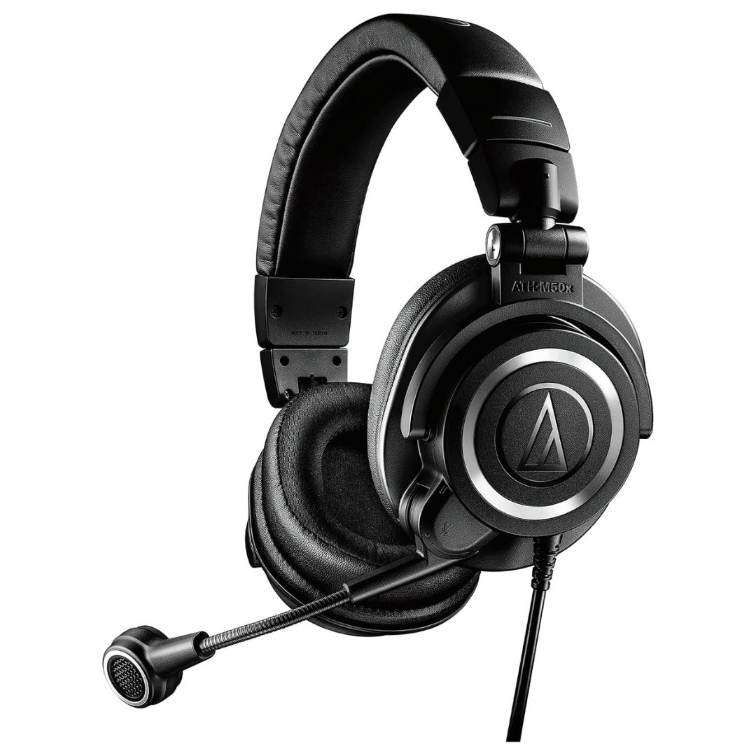 Audio Technica ATH-M50xSTS USB Streaming Headset Wired Condenser Mic Audio Technica ATH-M50xSTS USB Streaming Headset Wired Condenser Mic