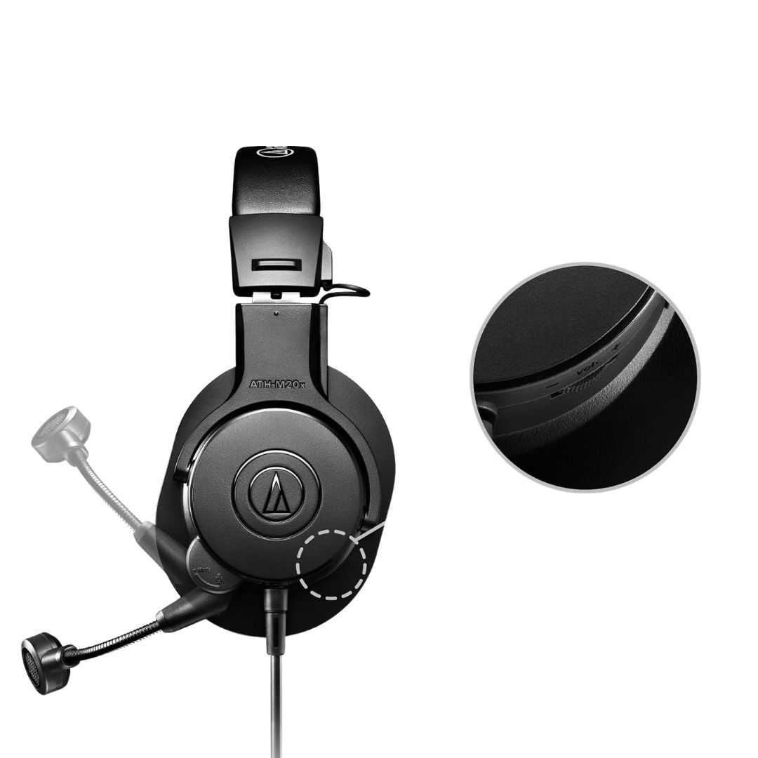 Audio Technica ATH-M20xSTS USB Streaming Headset Lightweight Wired Box