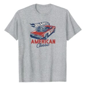 Hot Wheels American Classic T-Shirt Mattel Heather Grey Men Official Tee