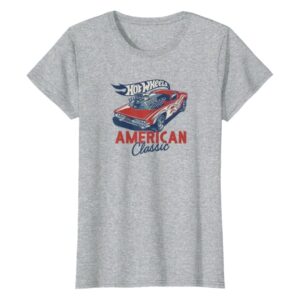 Hot Wheels American Classic T-Shirt Mattel Heather Grey Women Official Tee