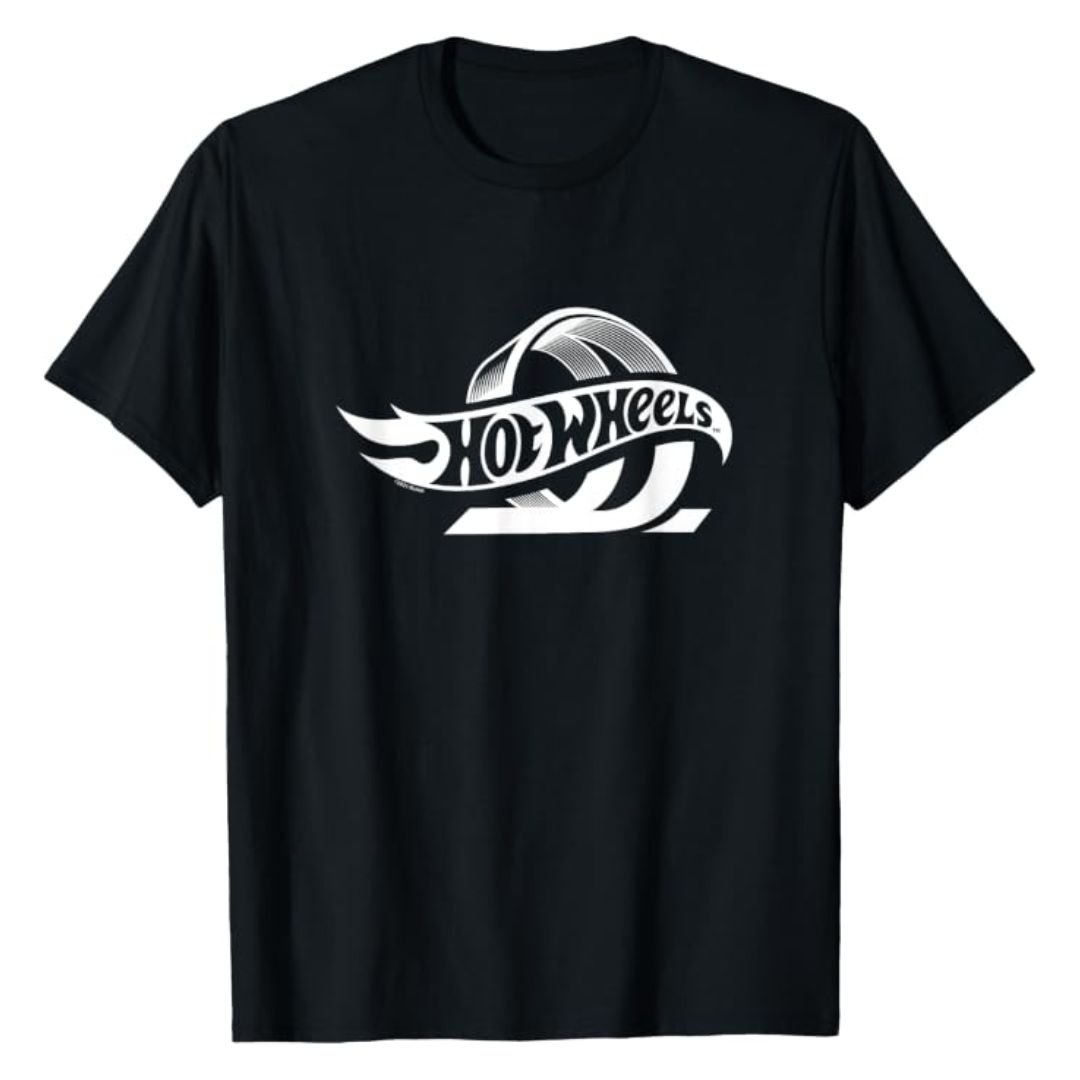Hot Wheels Classic Loop T-Shirt Black Men Mattel Casual Official Apparel Hot Wheels Classic Loop T-Shirt Black Men Mattel Casual Official Apparel