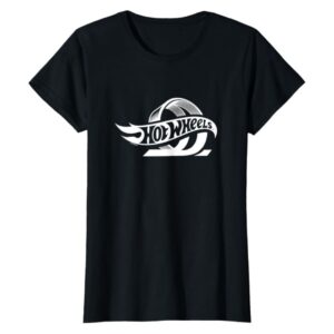 Hot Wheels Classic Loop T-Shirt Black Women Mattel Casual Official Apparel Hot Wheels Classic Loop T-Shirt Black Women Mattel Casual Official Apparel