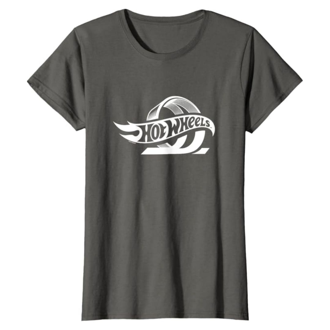 Hot Wheels Classic Loop T-Shirt Asphalt Grey Women Mattel Official Apparel