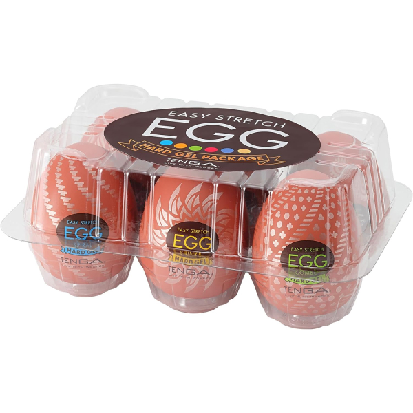 Tenga Egg Hard Gel Packaging Set of 6 Types Tenga Egg Hard Gel Packaging Set of 6 Types