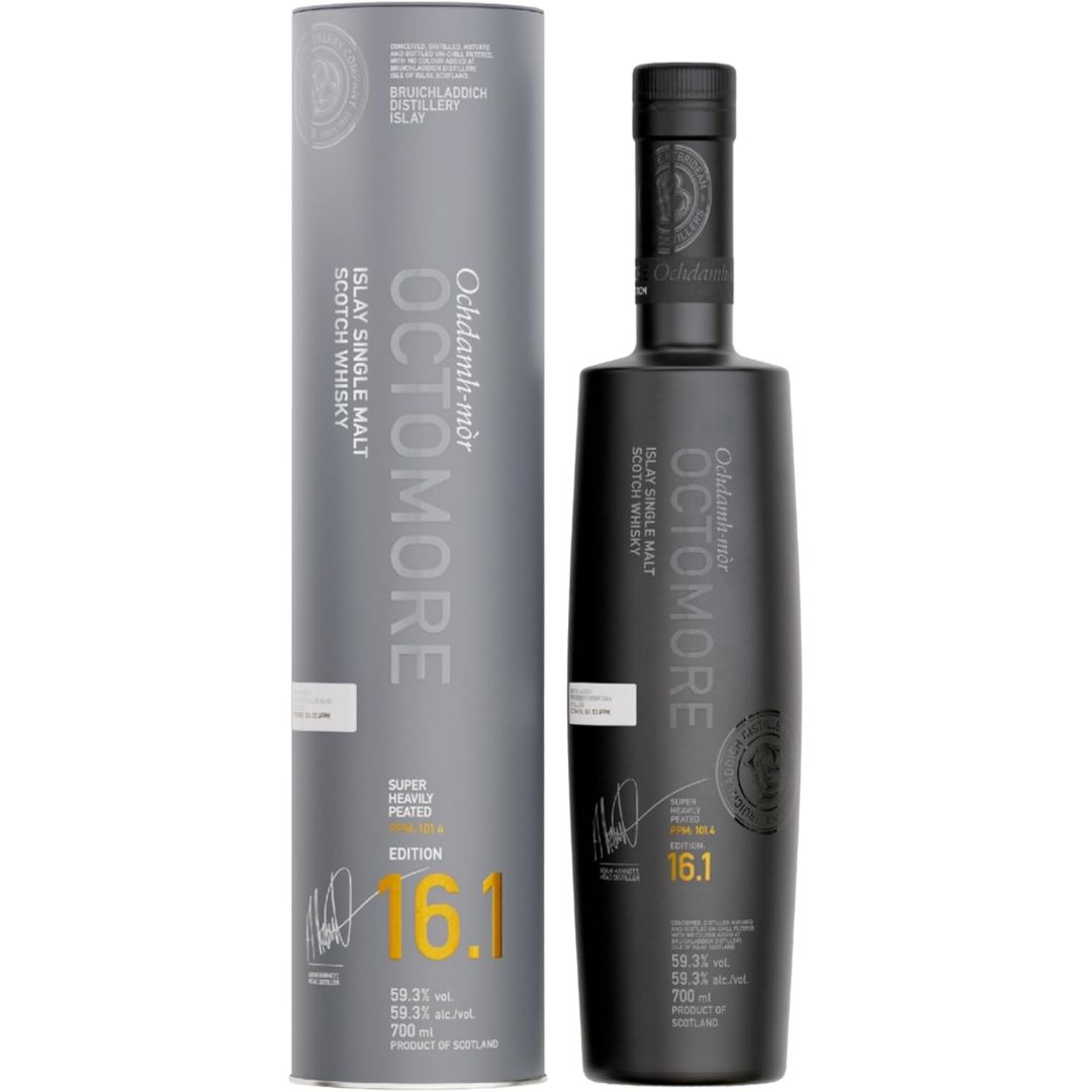 Octomore 16.1 Scottish Barley Whisky 59.3% 700ml Single Malt (HC) Octomore 16.1 Scottish Barley Whisky 59.3% 700ml Single Malt (HC)