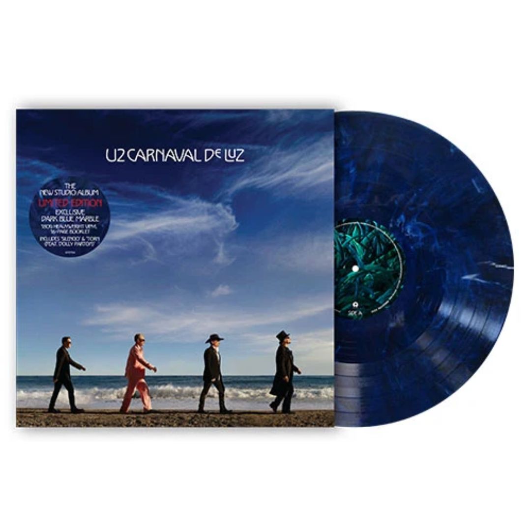 U2 Carnaval De Luz Import Edition Dark Blue Marble Vinyl Limited HMV