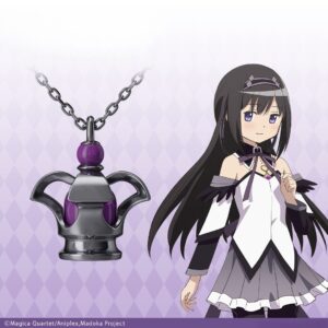 Madoka Magica Dark Orb Necklace Silver 925 Black Coating Homura Collection Madoka Magica Dark Orb Necklace Silver 925 Black Coating Homura Collection