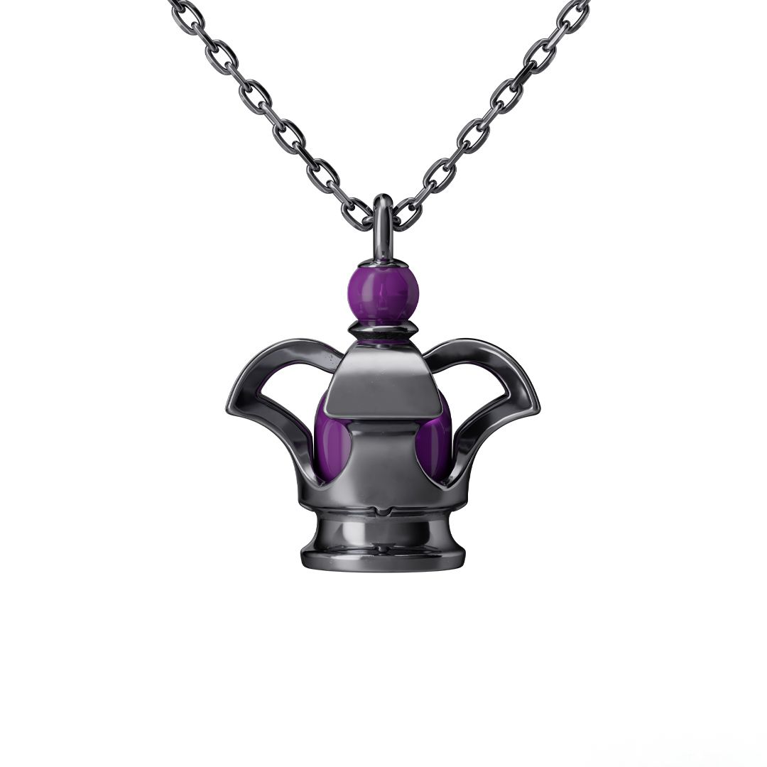 Madoka Magica Dark Orb Necklace Silver 925 Black Coating Homura Collection