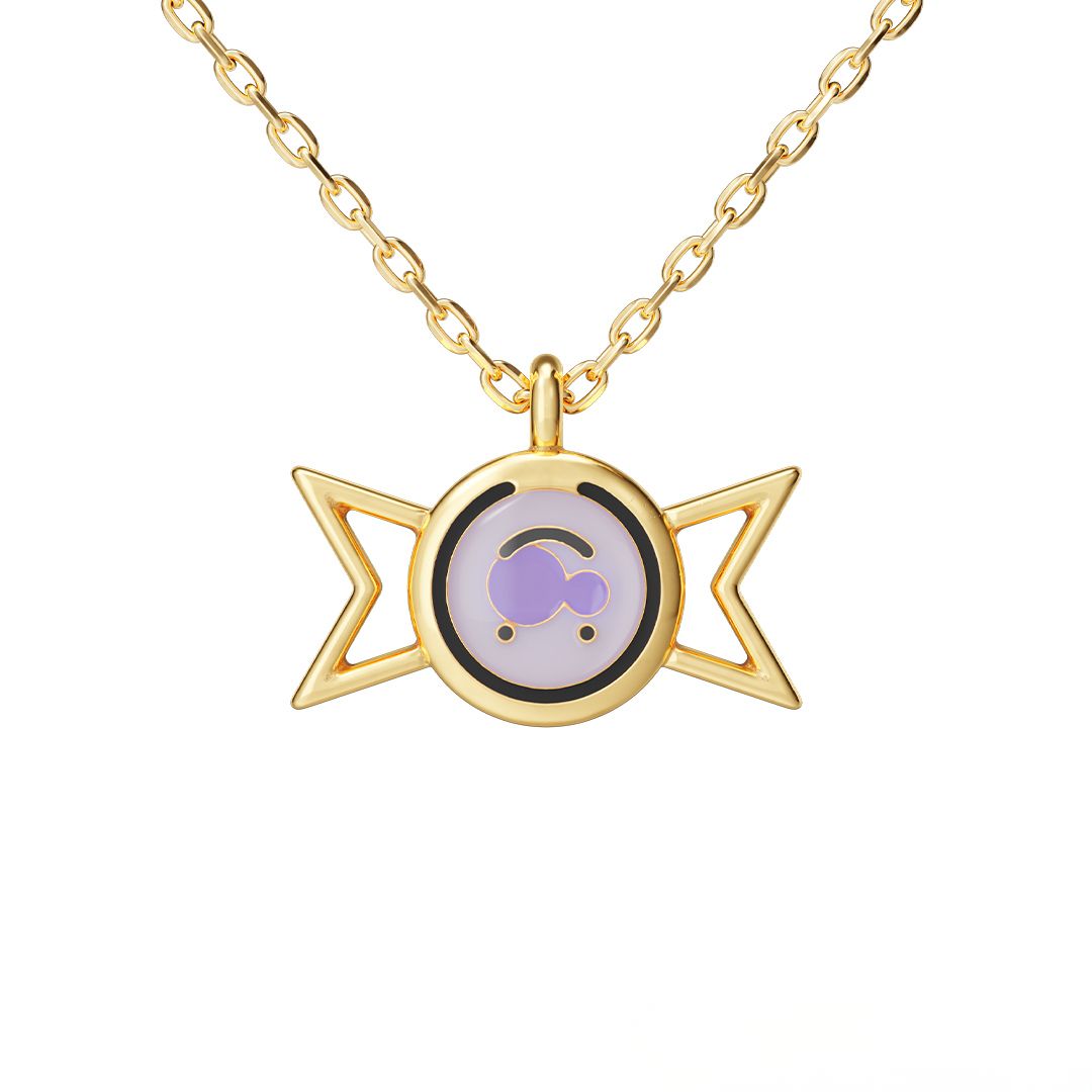 Madoka Magica Nagisa Soul Gem Necklace Silver 925 Yellow Gold Plated Model