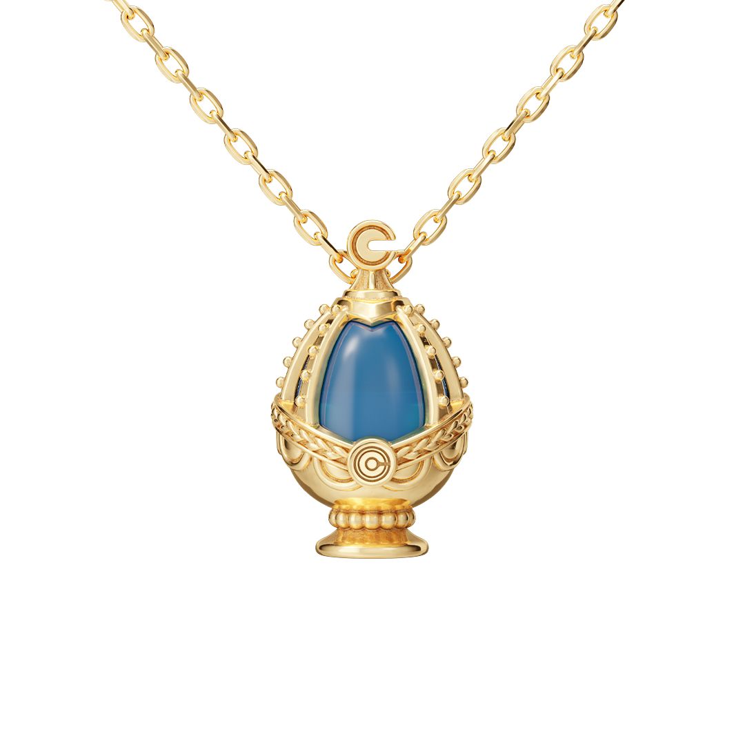 Madoka Magica Soul Gem Necklace Silver 925 Yellow Gold Plated Character