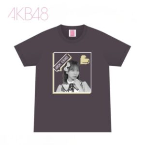 AKB48 Favorite Member Photo T-Shirt Smoky Black Fan Merchandise Street Style