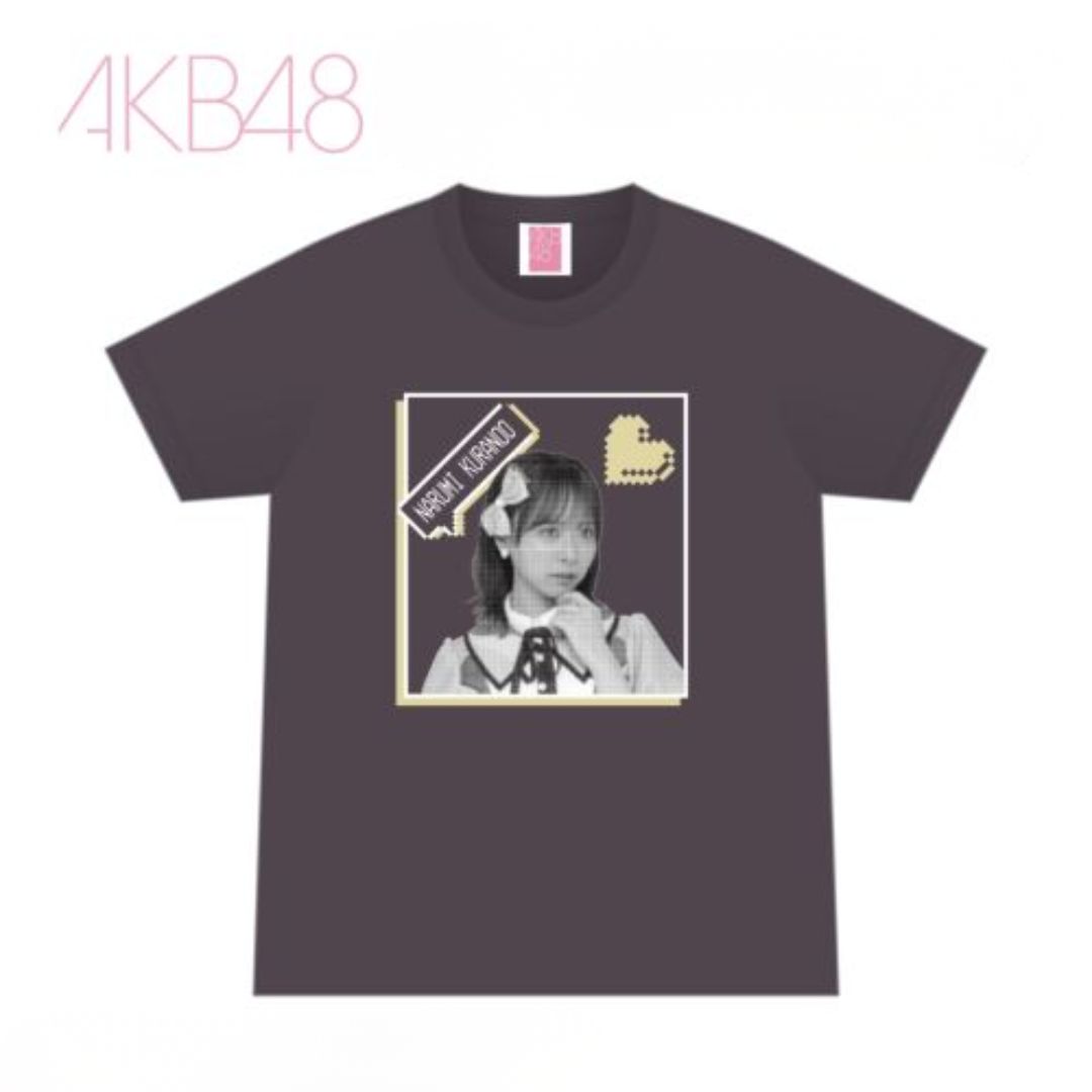 AKB48 Favorite Member Photo T-Shirt Smoky Black Fan Merchandise Street Style AKB48 Favorite Member Photo T-Shirt Smoky Black Fan Merchandise Street Style