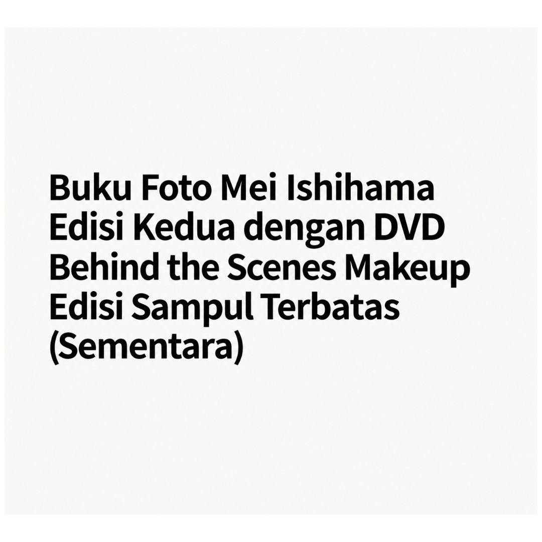 Photobook Mei Ishihama 2nd Limited Edition Bonus DVD 1 Disc Photobook Mei Ishihama 2nd Limited Edition Bonus DVD 1 Disc