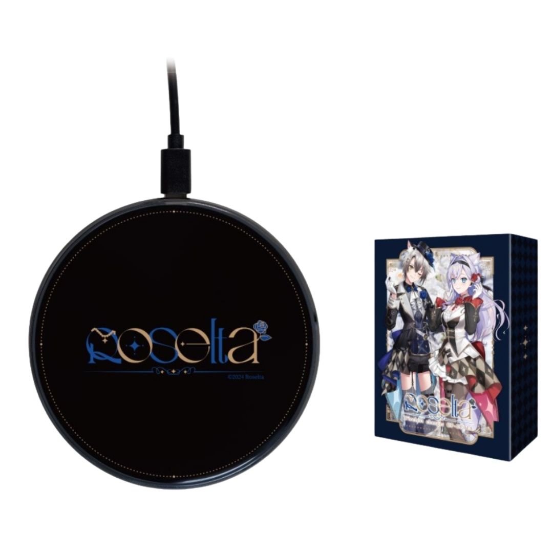 Onkyo x Roselta Wireless Charger CP-TWS01F 15W Type-C Fast Charging Black Resmi