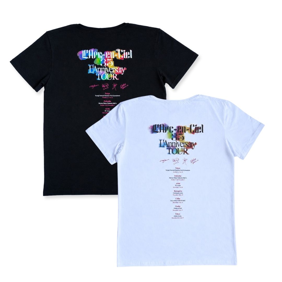 L'Arc-en-Ciel Kaos Konser 35th Tour T-Shirt Official Merch L'Arc-en-Ciel Kaos Konser 35th Tour T-Shirt Official Merch