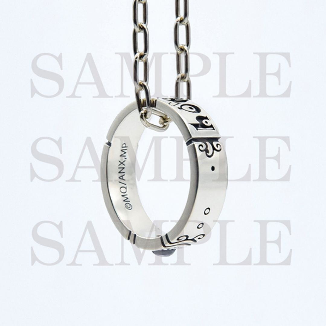 Soul Gem Ring Homura Akemi SV925 Silver dengan Rantai Kalung 2 Way